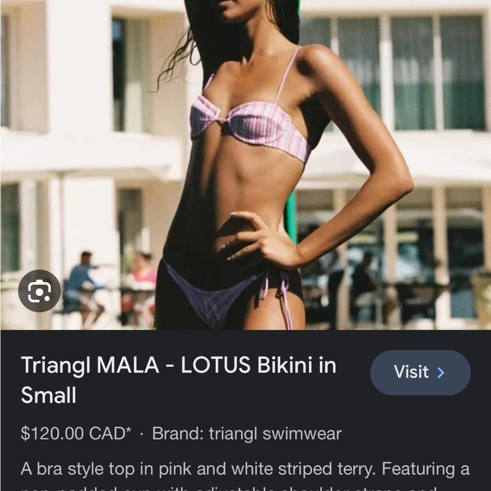 Triangl Bikini. Top-M (fits like a small). , Bottoms-S